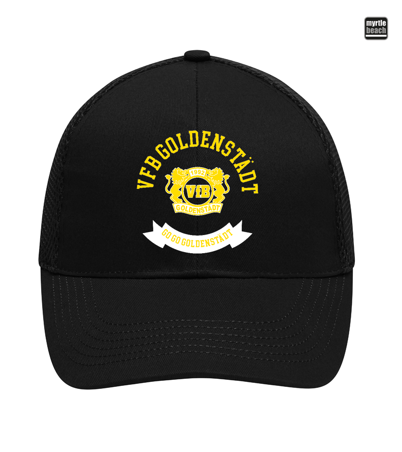 Myrtle Beach Unisex 6 Panel Air Mesh Cap Black "Bono"