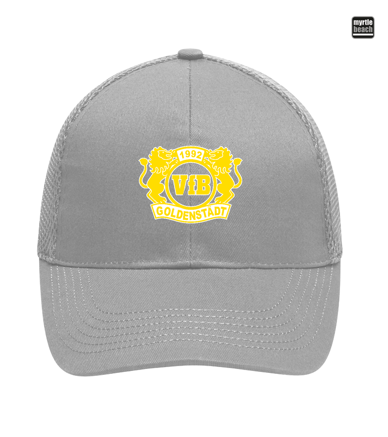 Myrtle Beach Unisex 6 Panel Air Mesh Cap Light Grey "Anton"