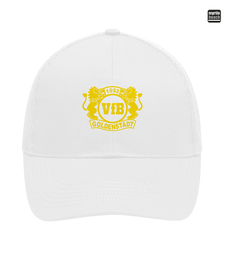 Myrtle Beach Unisex 6 Panel Air Mesh Cap White "Anton"