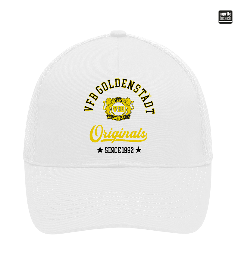 Myrtle Beach Unisex 6 Panel Air Mesh Cap White "Jacob"