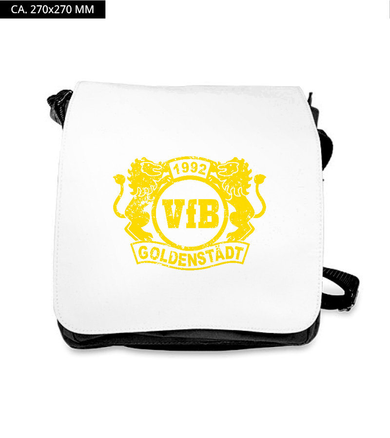 Schultertasche L Black "Uwe"